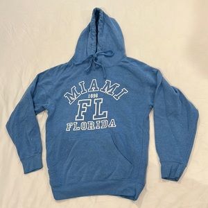 Miami, Florida blue hoodie